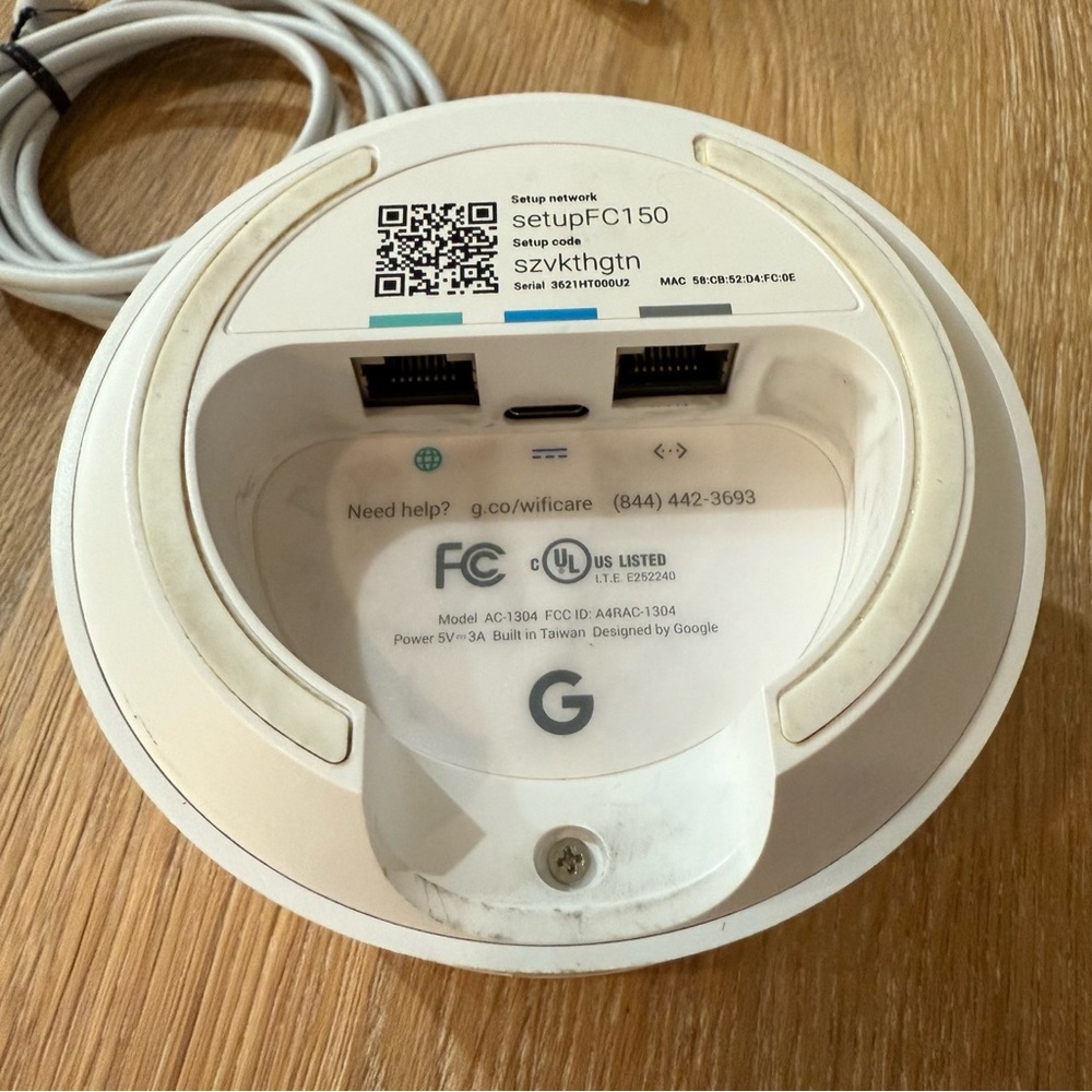 Google AC-1304 1 Port 1200Mbps Wireless Router - Picture 2 of 2